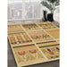 Machine Washable Transitional Orange Rug in a Family Room, wshpat2680brn