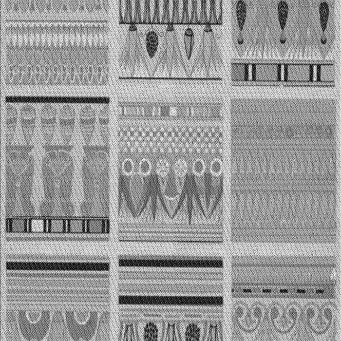 Machine Washable Transitional Silver Gray Rug, wshpat2680gry