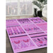 Machine Washable Transitional Violet Purple Rug in a Family Room, wshpat2680pur