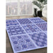 Patterned Jeans Blue Rug in Family Room, pat2681blu