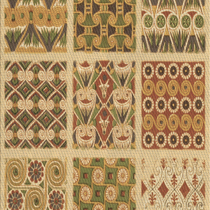 Machine Washable Transitional Yellow Orange Rug, wshpat2681brn