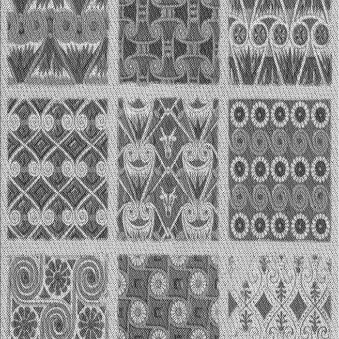 Patterned Silver Gray Rug, pat2681gry