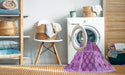 Machine Washable Transitional Violet Purple Rug in a Washing Machine, wshpat2681pur