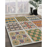 Patterned Brown Novelty Rug, pat2681