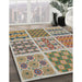 Patterned Brown Novelty Rug in Family Room, pat2681