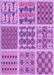 Patterned Violet Purple Rug, pat2682pur