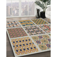 Patterned Brown Novelty Rug, pat2682