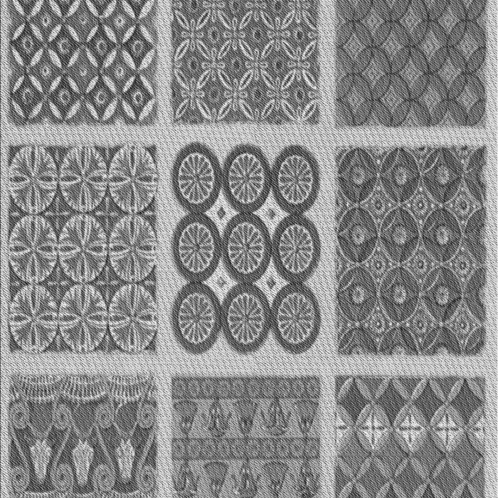 Patterned Cloud Gray Rug, pat2683gry