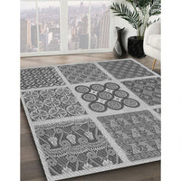 Patterned Cloud Gray Rug, pat2683gry