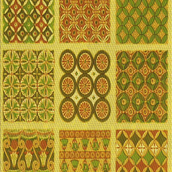 Patterned Dark Bisque Brown Rug, pat2683yw