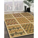 Machine Washable Transitional Orange Rug in a Family Room, wshpat2684brn