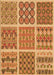 Patterned Orange Rug, pat2684org