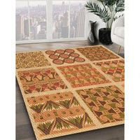 Patterned Orange Rug, pat2684org