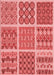 Patterned Red Rug, pat2684rd