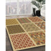 Patterned Orange Rug in Family Room, pat2685brn