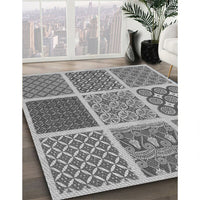 Patterned Cloud Gray Rug, pat2685gry