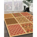 Patterned Orange Rug in Family Room, pat2685org