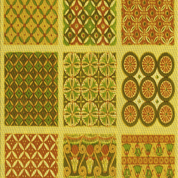 Patterned Dark Bisque Brown Rug, pat2685yw