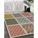 Patterned Chestnut Brown Novelty Rug in Family Room, pat2685