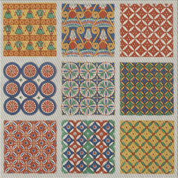 Sideview of Machine Washable Transitional Chestnut Brown Rug, wshpat2685