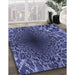 Patterned Light Slate Blue Rug in Family Room, pat2686blu