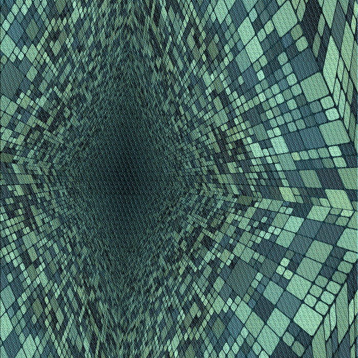 Machine Washable Transitional Mint Green Rug, wshpat2686lblu