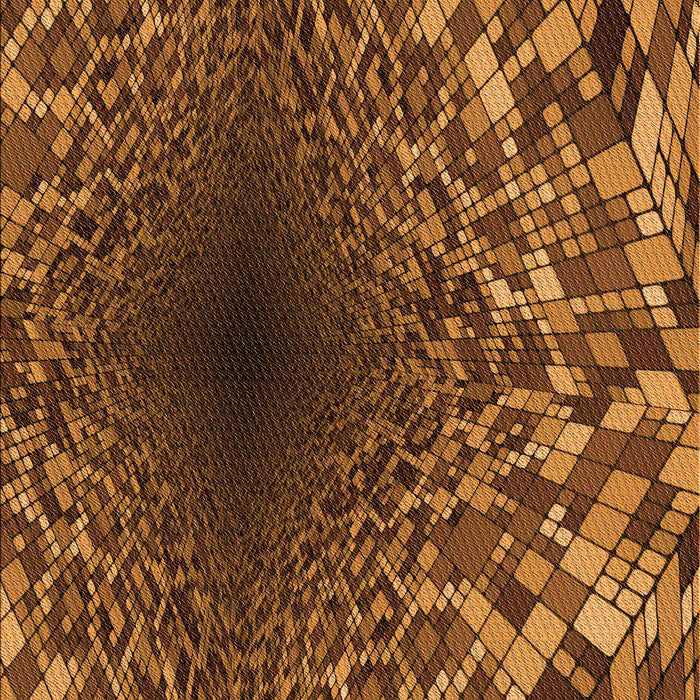 Patterned Orange Rug, pat2686org