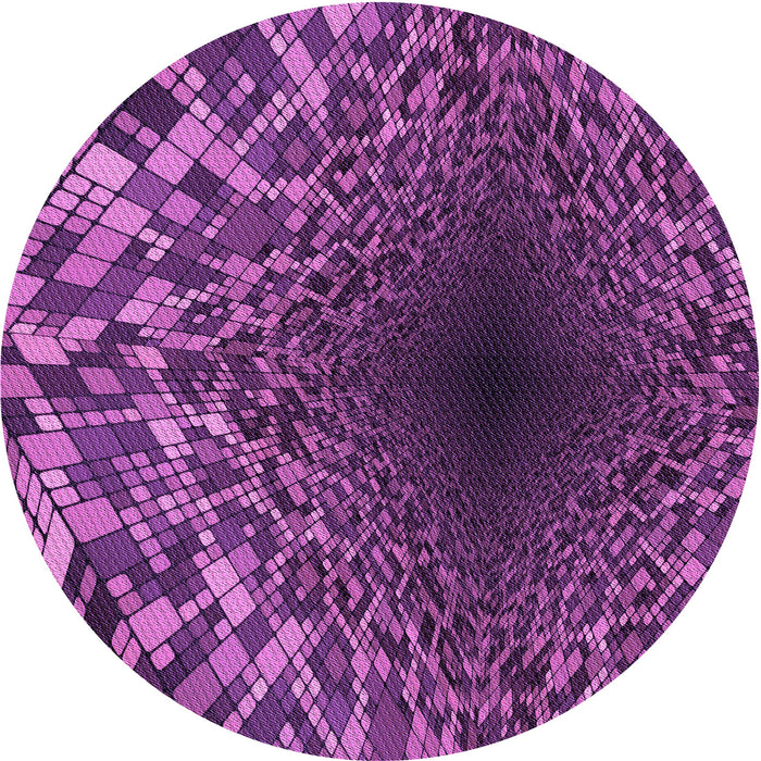 Square Patterned Purple Rug, pat2686pur