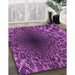 Patterned Purple Rug in Family Room, pat2686pur