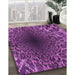 Machine Washable Transitional Purple Rug in a Family Room, wshpat2686pur