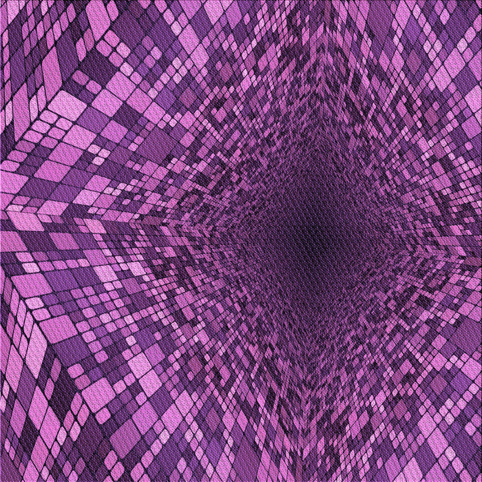 Round Patterned Purple Rug, pat2686pur