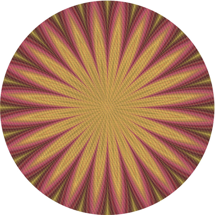 Square Patterned Orange Rug, pat2687brn