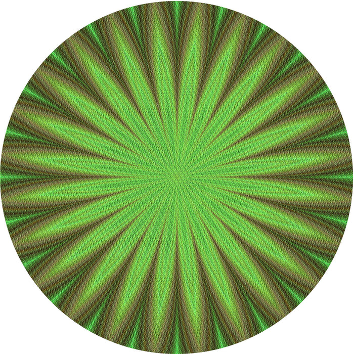 Square Patterned Green Rug, pat2687grn