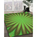 Machine Washable Transitional Green Rug in a Family Room, wshpat2687grn
