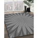 Patterned Gray Rug in Family Room, pat2687gry