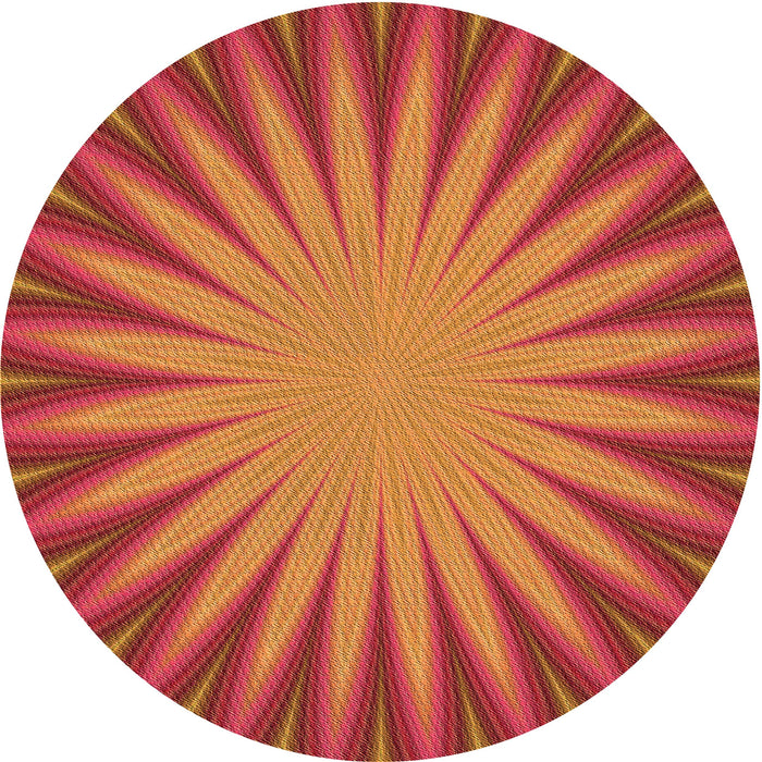 Square Machine Washable Transitional Neon Orange Rug in a Living Room, wshpat2687org