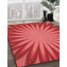 Machine Washable Transitional Red Rug in a Family Room, wshpat2687rd