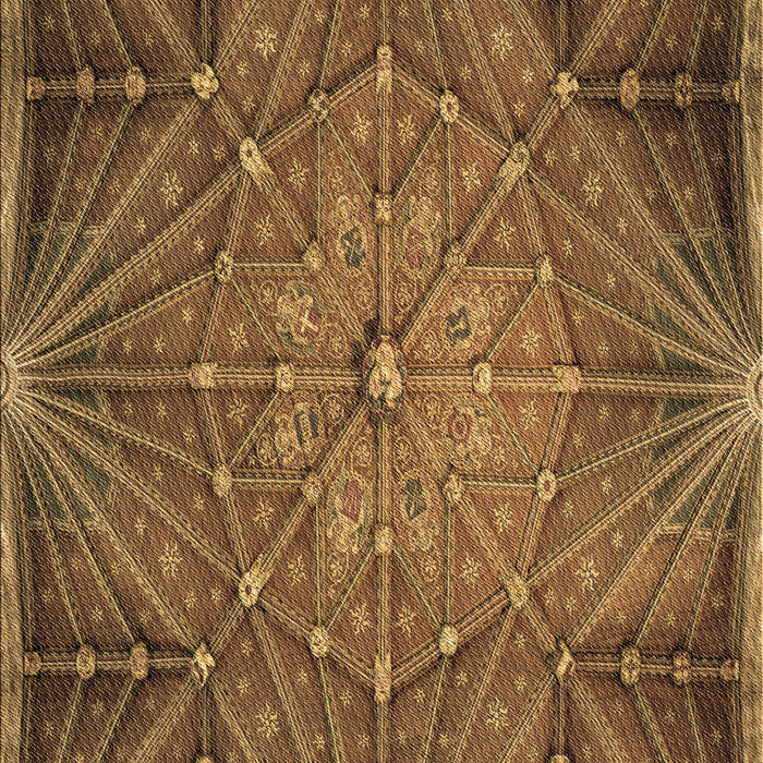 Patterned Red Brown Rug, pat2688brn