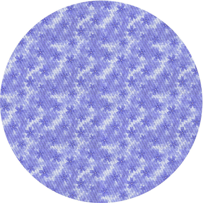 Square Patterned Light Slate Blue Rug, pat2689blu