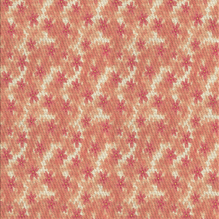 Patterned Bright Orange Rug, pat2689brn
