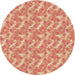 Square Patterned Bright Orange Rug, pat2689brn