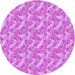 Square Patterned Violet Purple Rug, pat2689pur