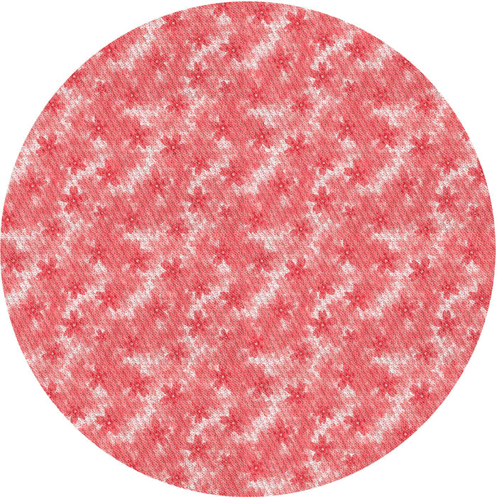 Square Patterned Light Coral Pink Rug, pat2689rd