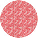 Square Patterned Light Coral Pink Rug, pat2689rd