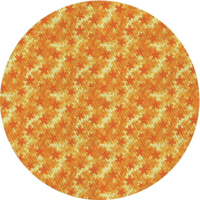 Square Patterned Orange Red Orange Rug, pat2689yw