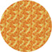 Square Patterned Orange Red Orange Rug, pat2689yw