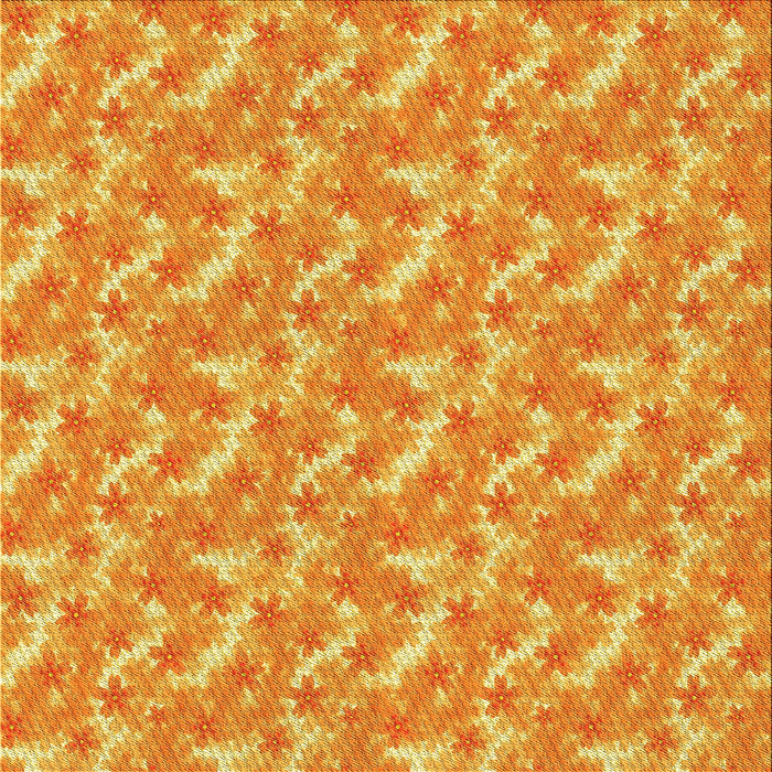Round Patterned Orange Red Orange Rug, pat2689yw