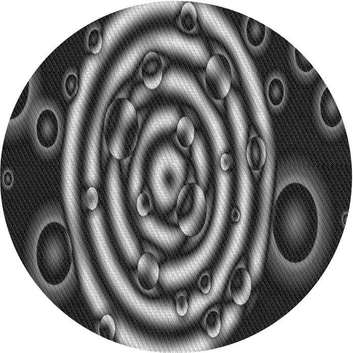 Square Machine Washable Transitional Charcoal Black Rug in a Living Room, wshpat269gry