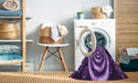 Machine Washable Transitional Purple Rug in a Washing Machine, wshpat269pur