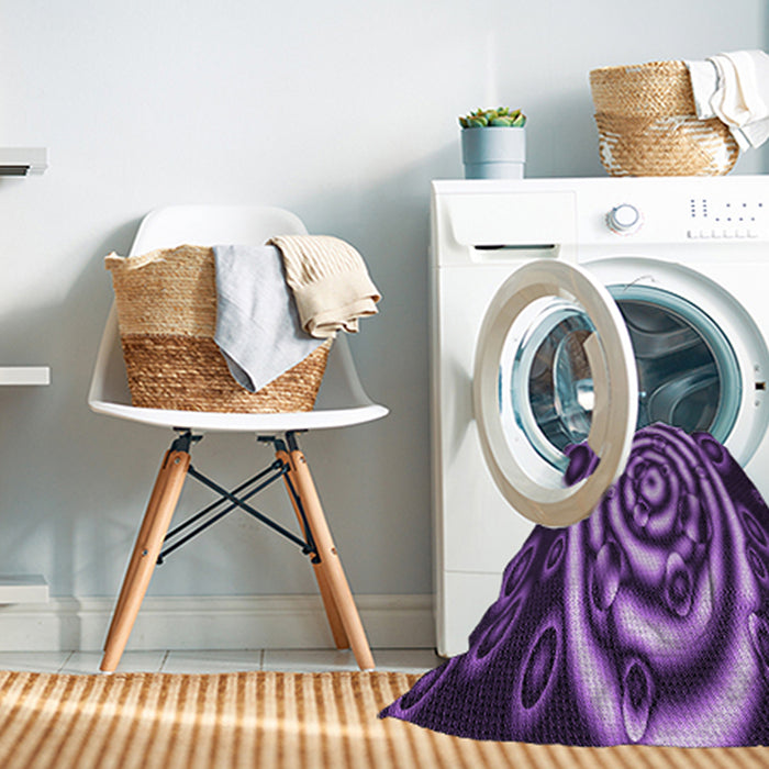 Machine Washable Transitional Purple Rug in a Washing Machine, wshpat269pur